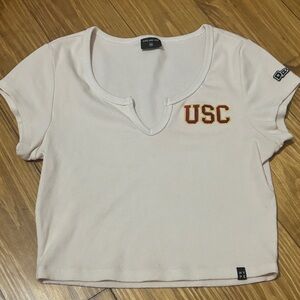 Hype And Vice USC Crop Top Size Medium